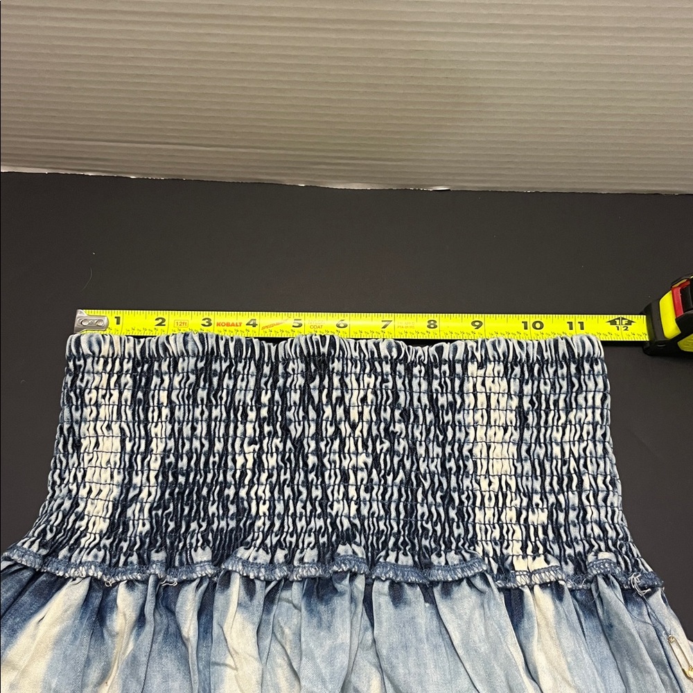Vintage Havana Acid Wash Look Women's Ruffle Skirt Tiered - Size S - NWT - Picture 7 of 8
